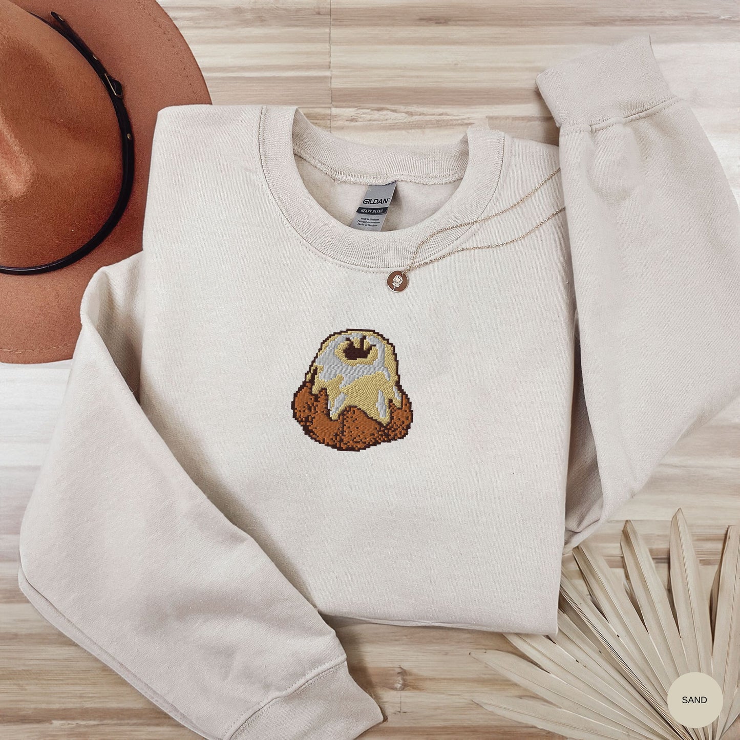 Sweet Roll Embroidered Sweatshirt