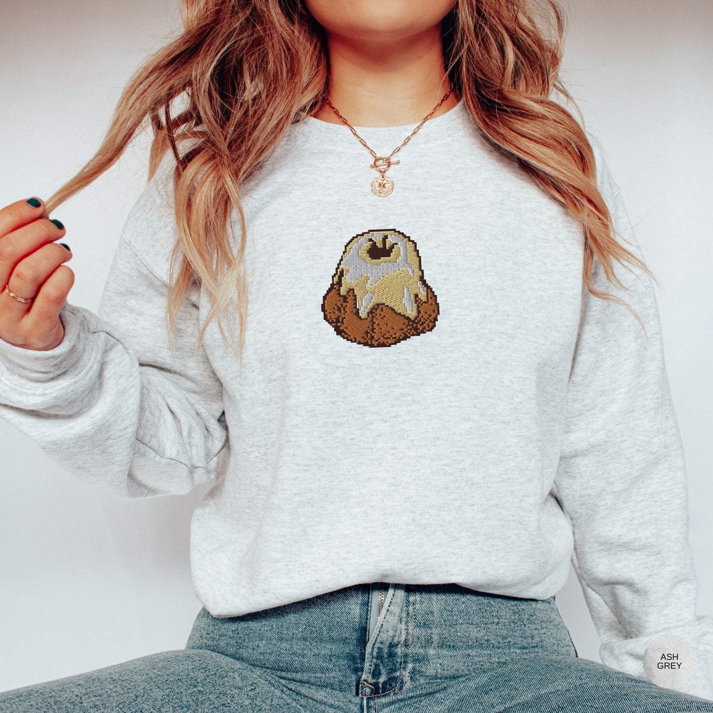 Sweet Roll Embroidered Sweatshirt