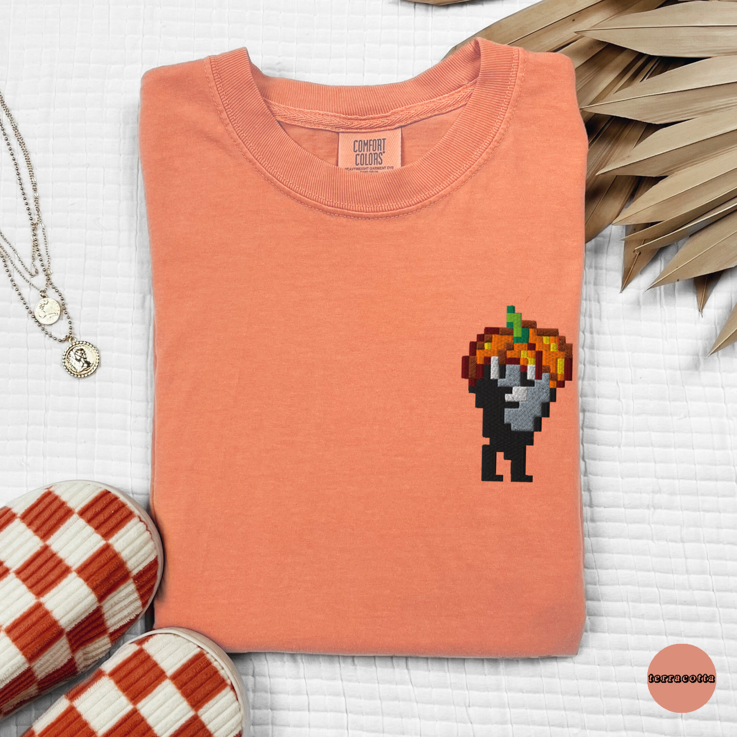 Embroidered Pumpkin Hat Krobus Tee