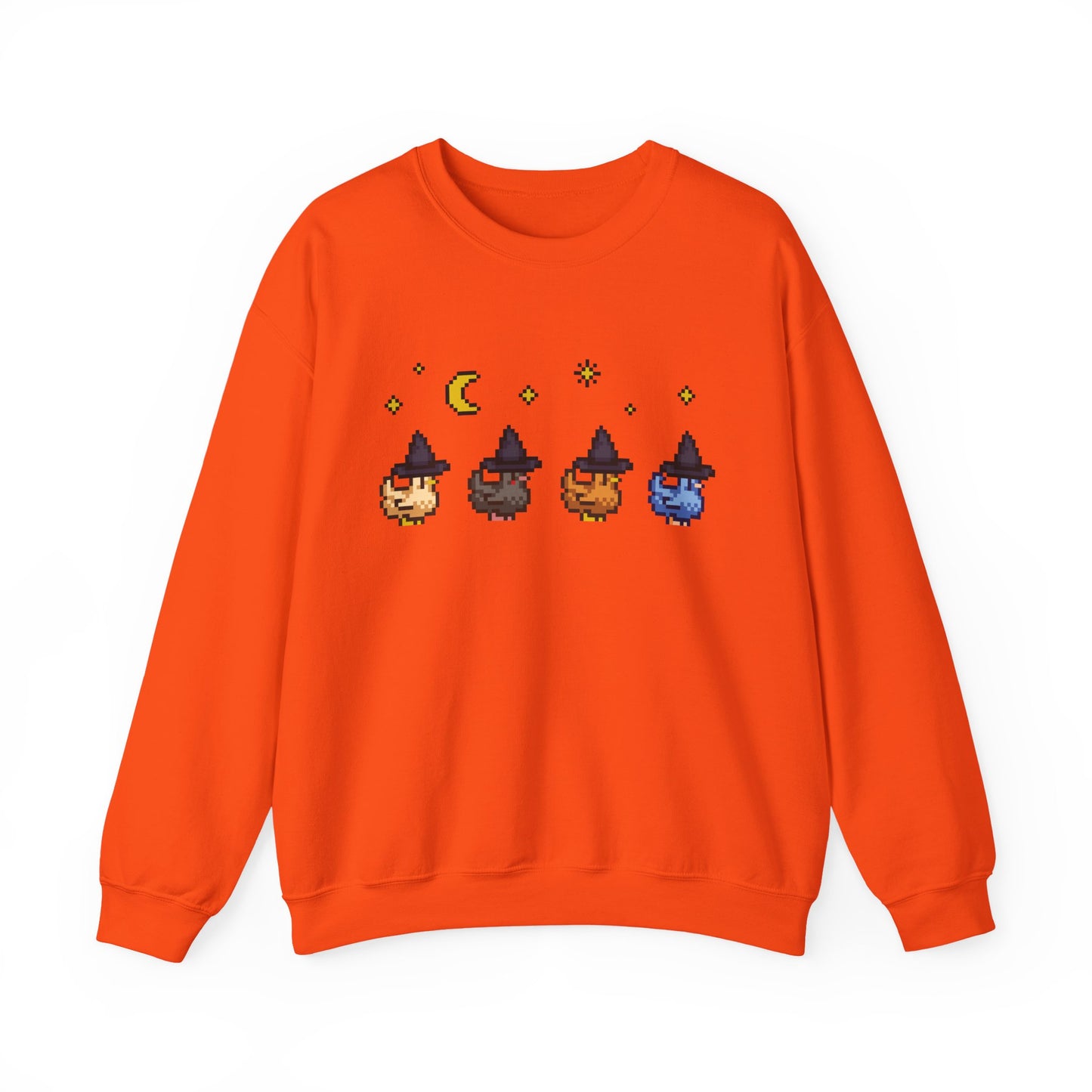 Witchy Pixel Chickens Crewneck