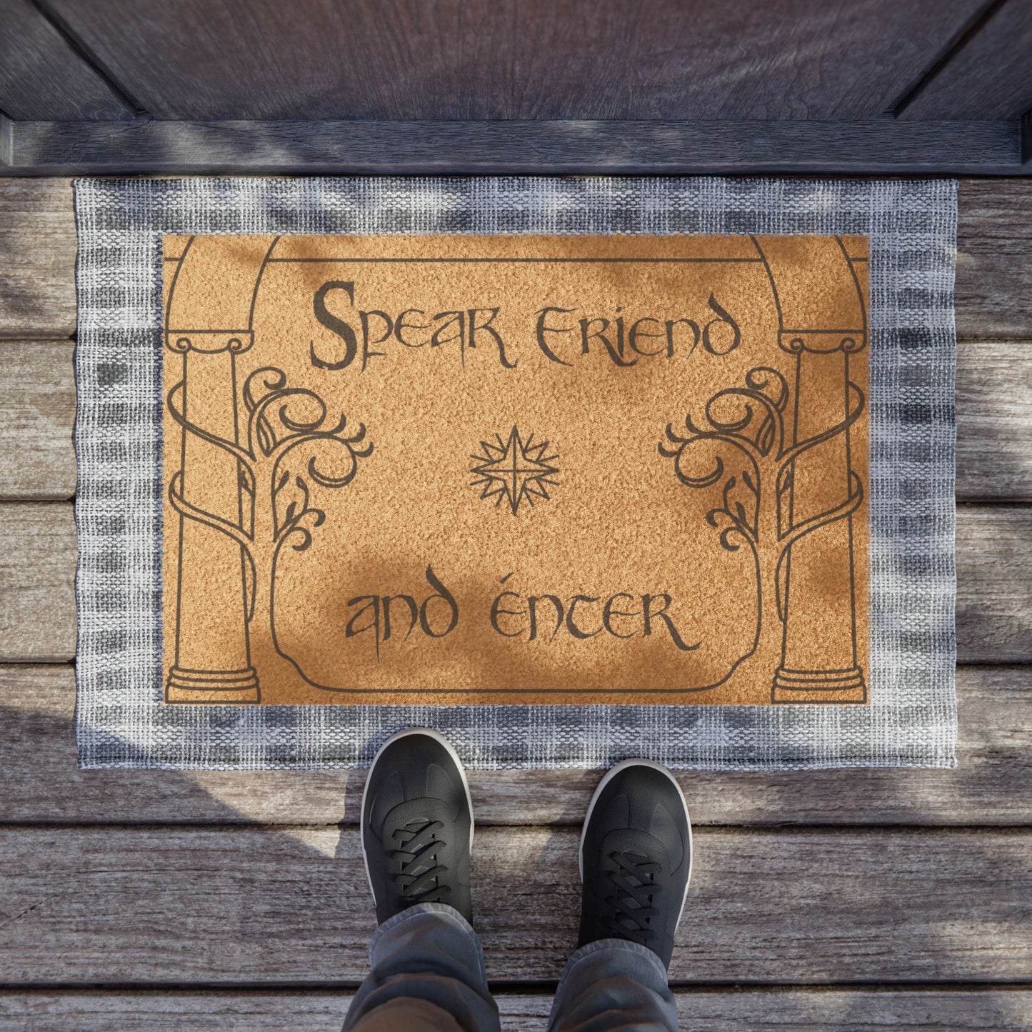Speak Friend and Enter Door Mat