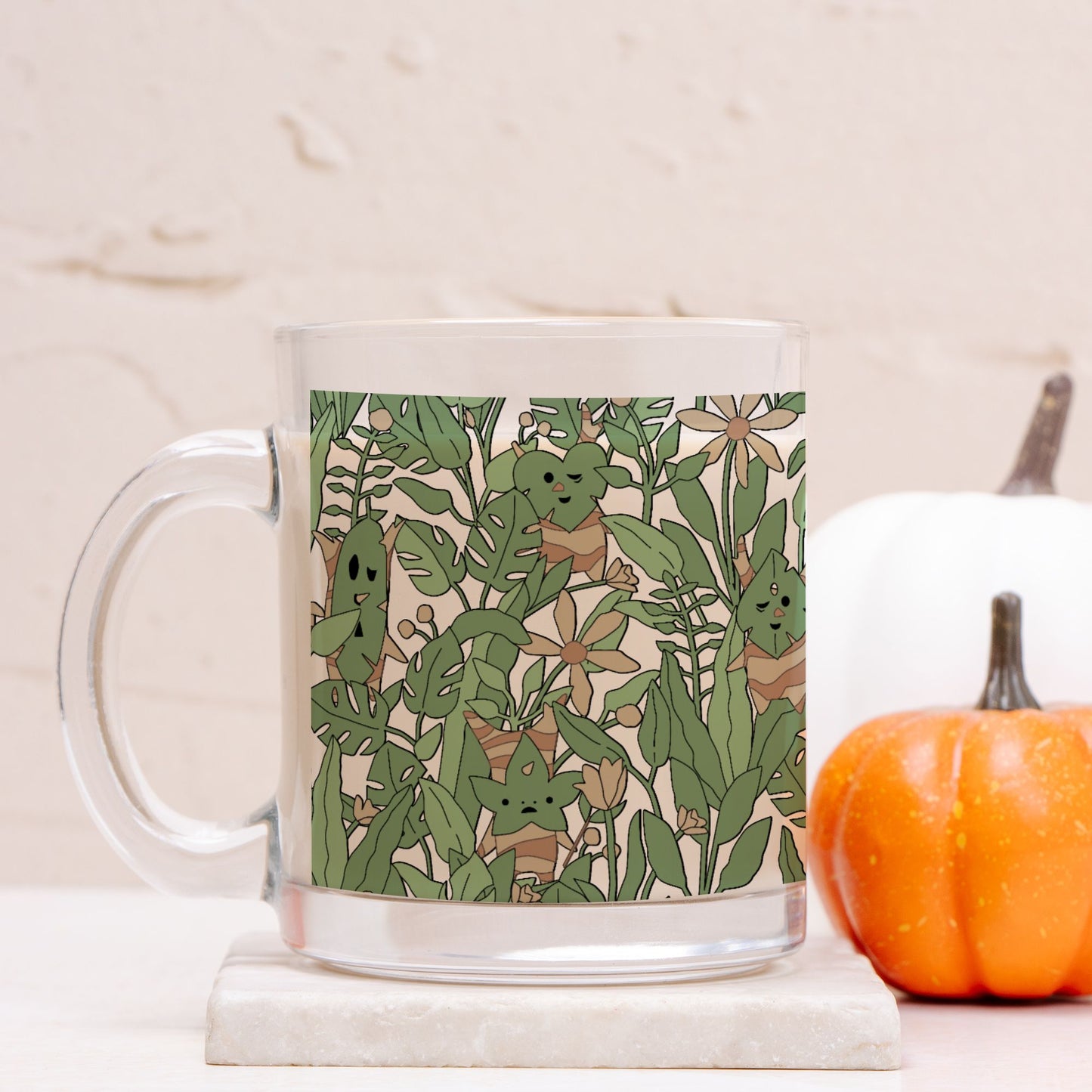 Korok Hidden in Leaves Mug Glass