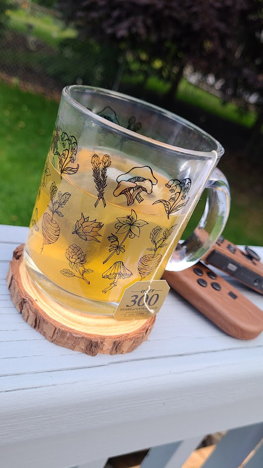 Enchanted Herbs Glass Mug