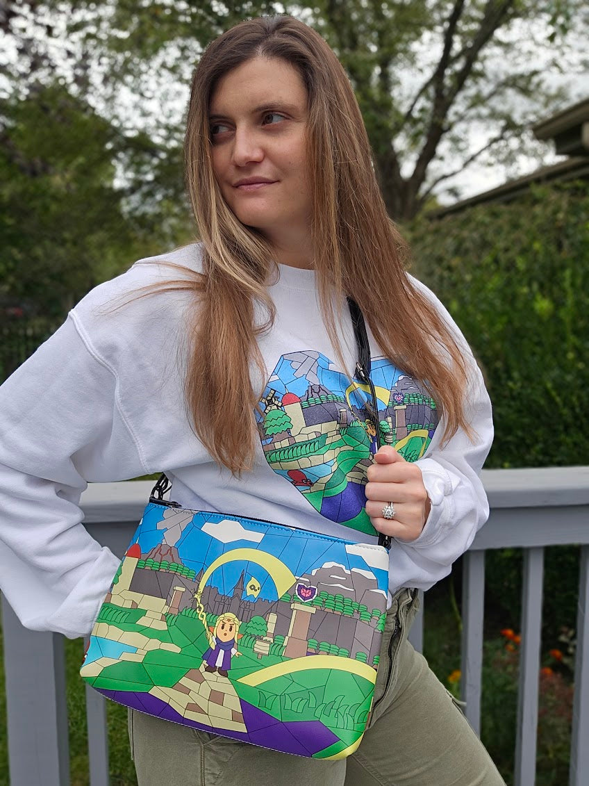 Stained Glass Echoes Crossbody bag
