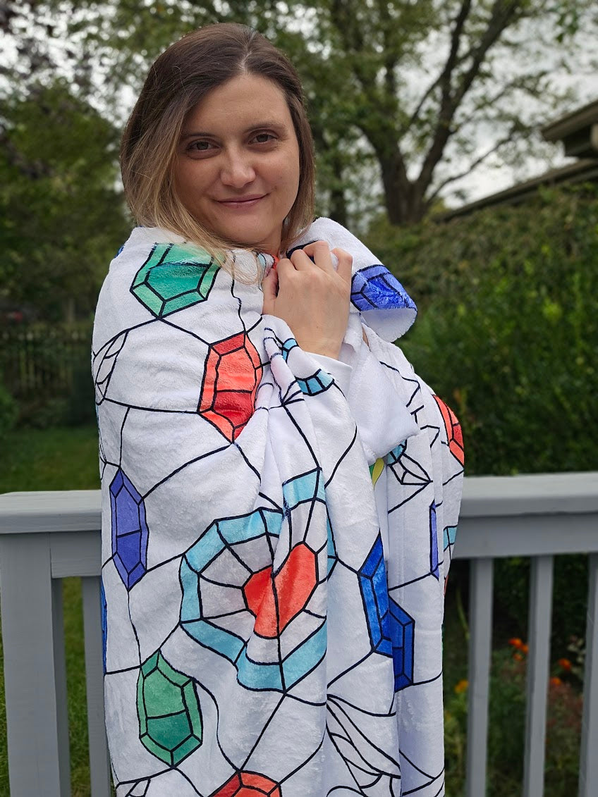 Stained Glass Items Blanket (50 X 60)
