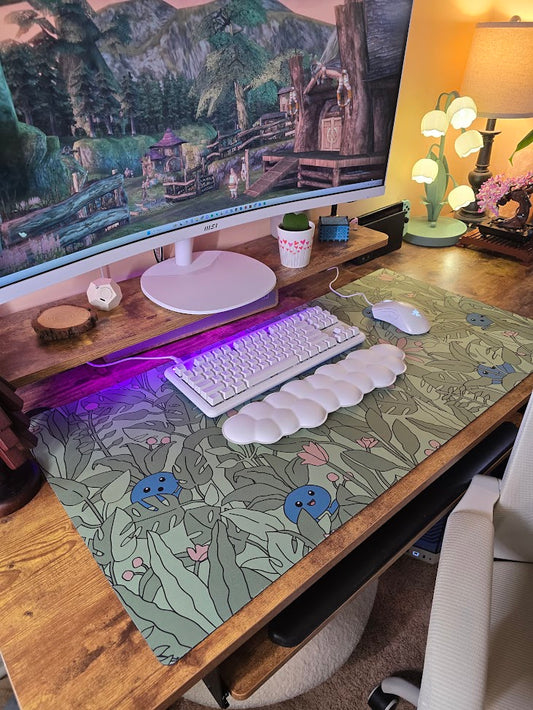 Odd Leaves Desk Mat