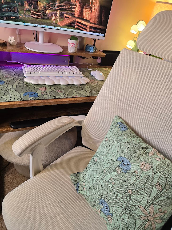 Odd Leaves Woven Pillow
