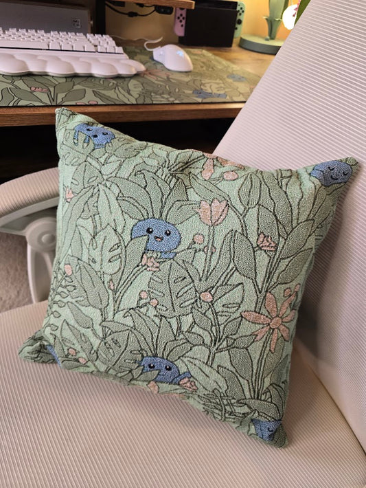 Odd Leaves Woven Pillow