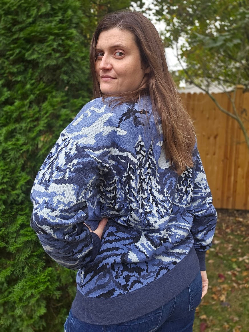 DRAGON WINTER SCENE SWEATER