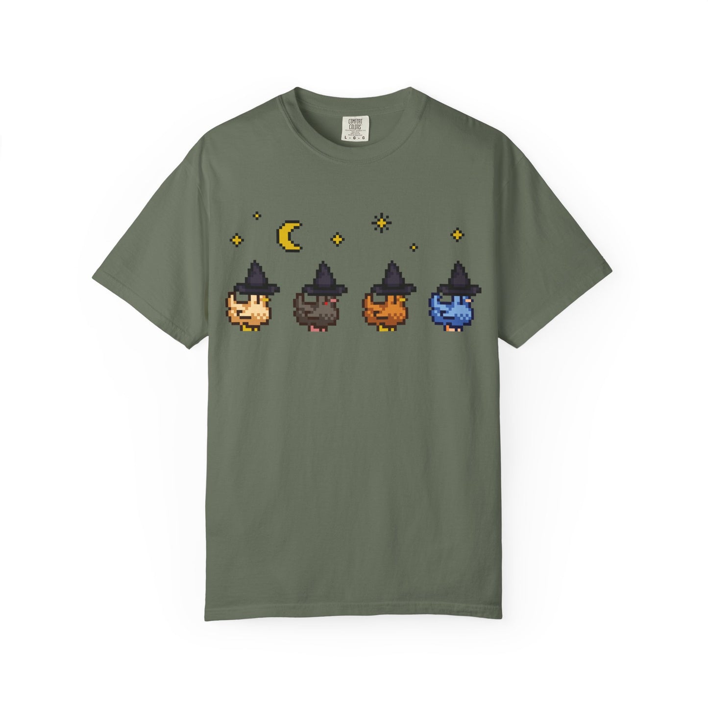 Witchy Pixel Chickens Tshirt
