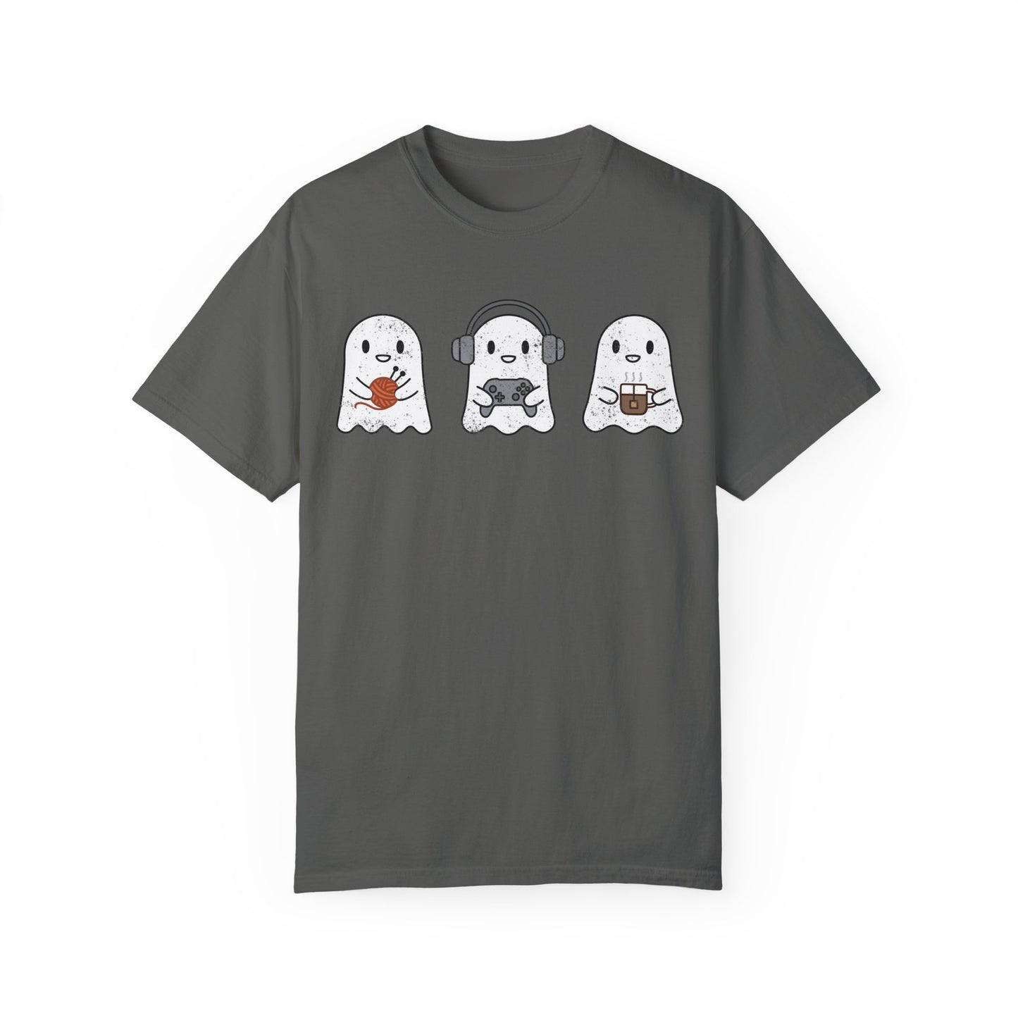 Cozy Gaming Ghosts Knitting T-Shirt