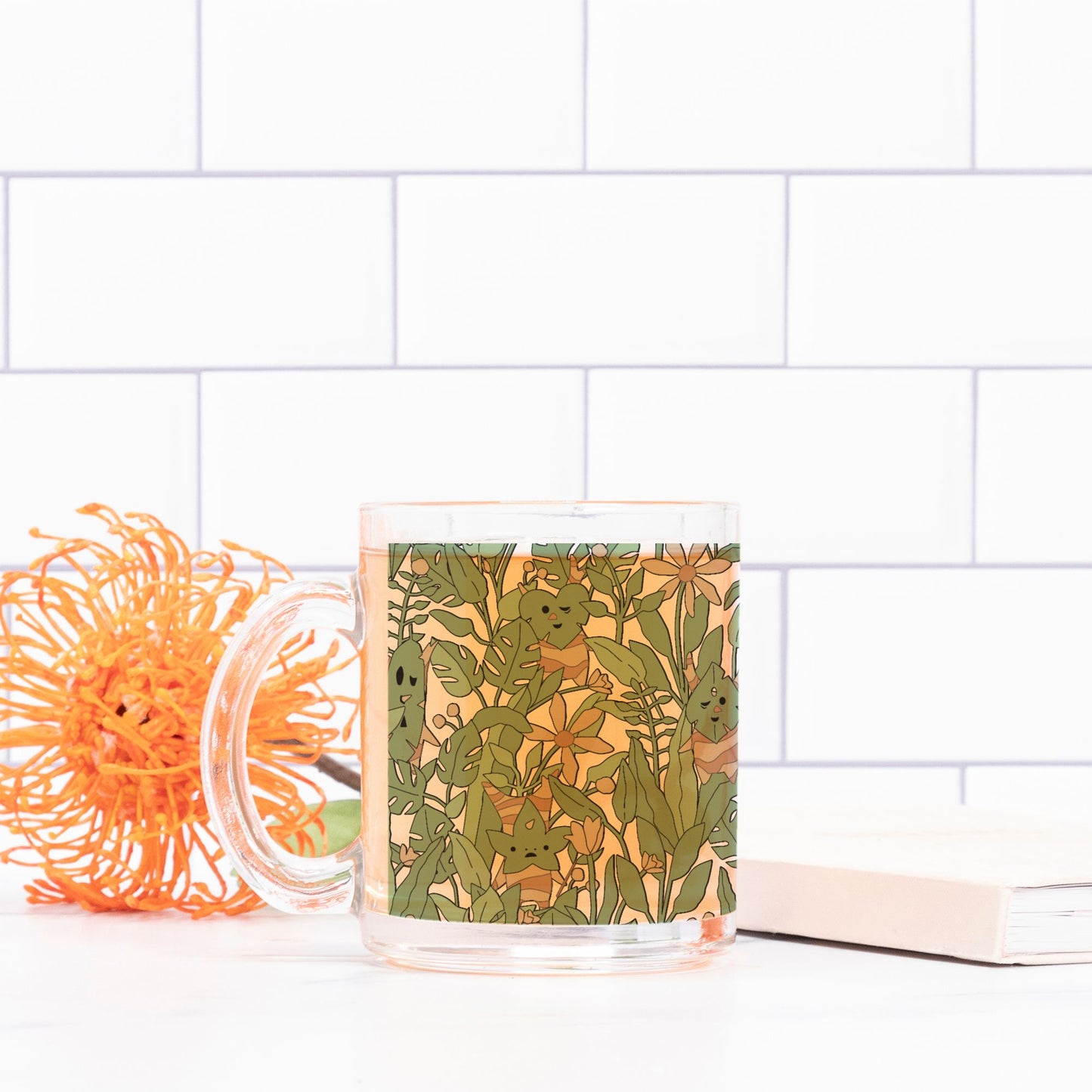 Korok Hidden in Leaves Mug Glass