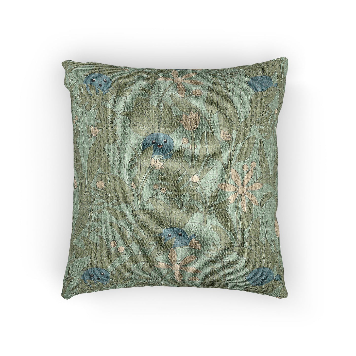 Odd Leaves Woven Pillow