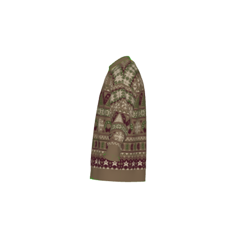 Brown Cozy Gaming Fairaisle Christmas Sweater
