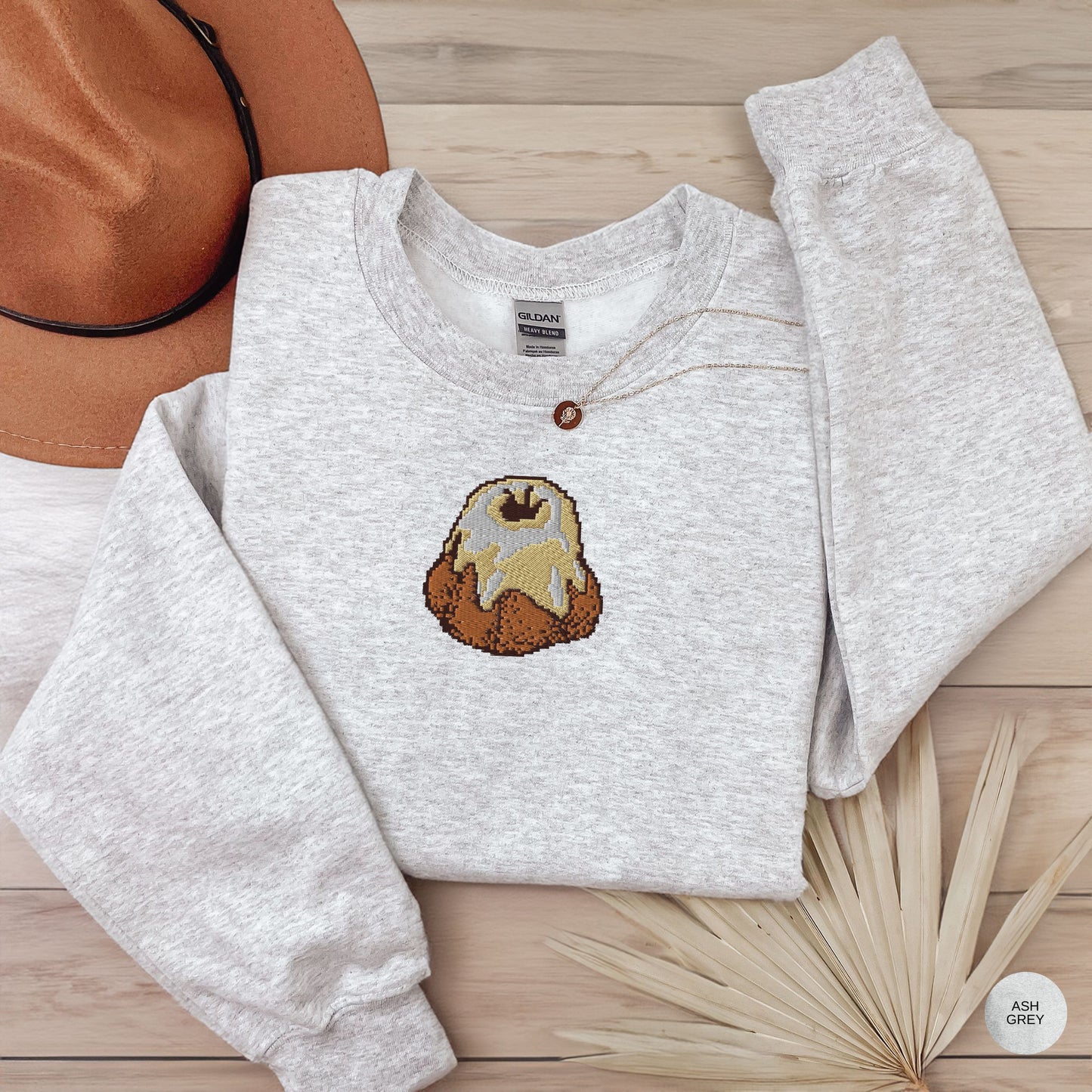 Sweet Roll Embroidered Sweatshirt