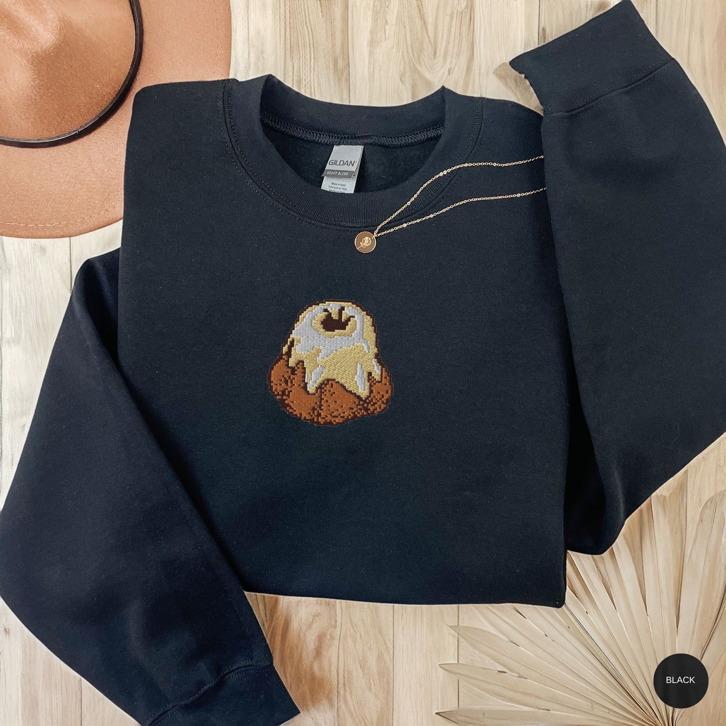 Sweet Roll Embroidered Sweatshirt