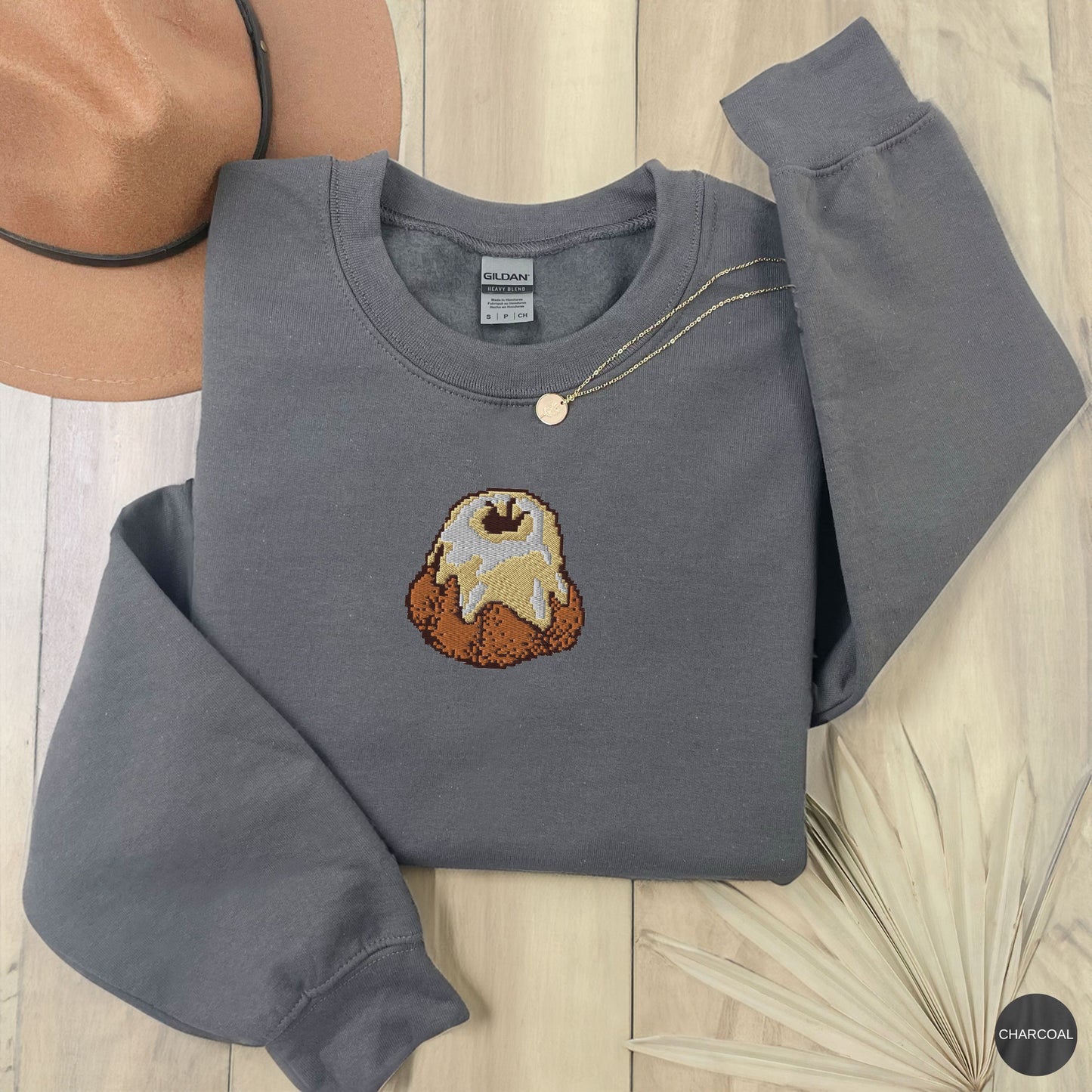 Sweet Roll Embroidered Sweatshirt