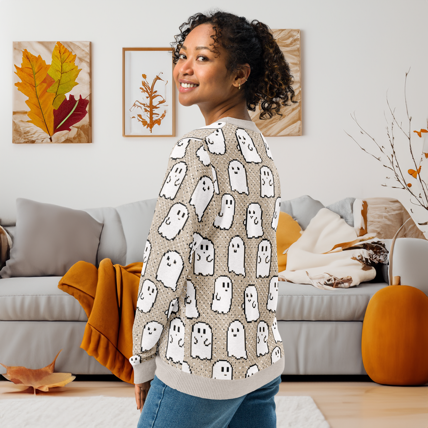 Pixel Ghostie Sweater