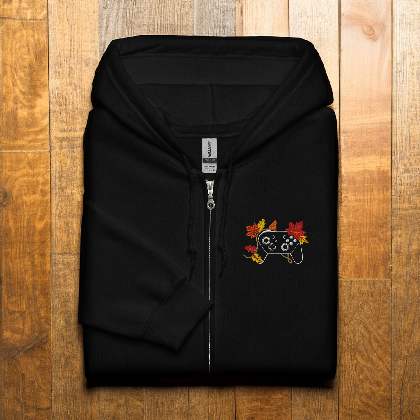 Fall Controller Leaf Zip Hoodie