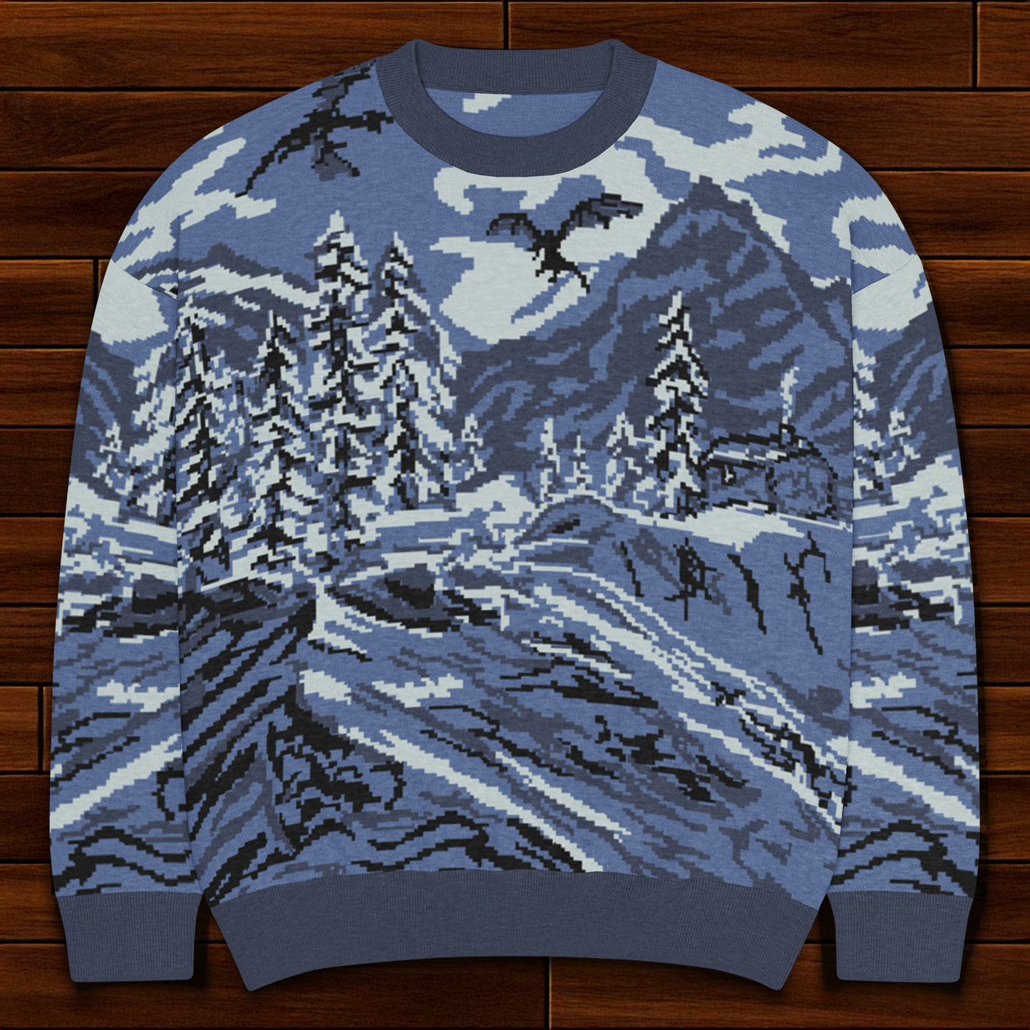 DRAGON WINTER SCENE SWEATER