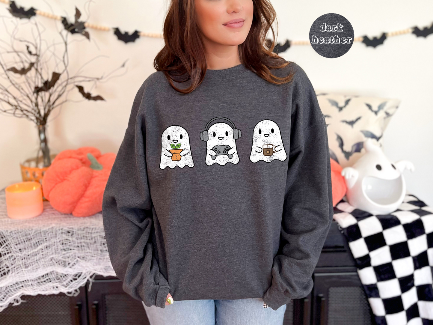 Cozy Gaming Ghosts Crewneck