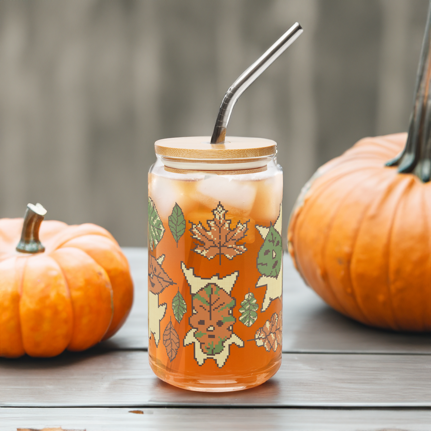 Fall Forest Spirit Can Glass