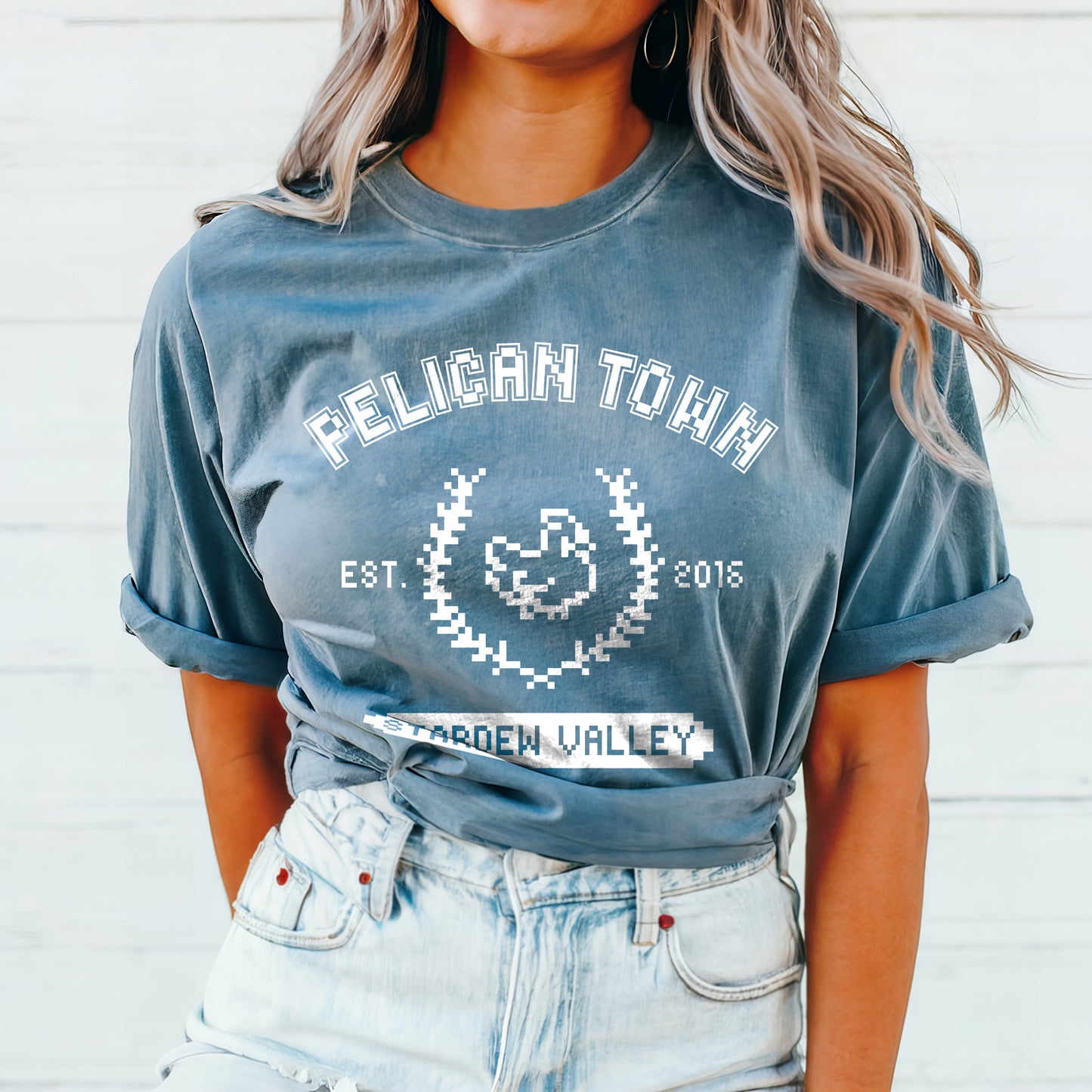 Pelican Town Pixel Cotton Tee