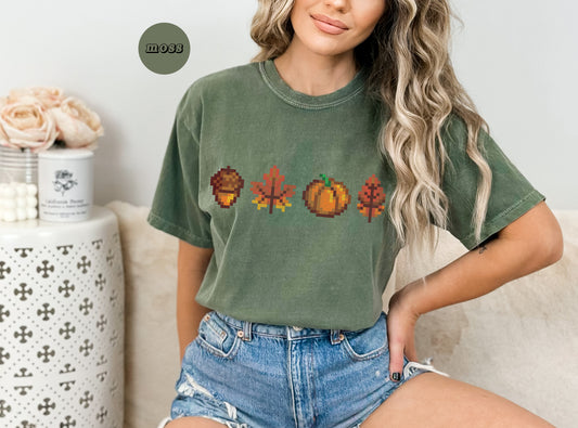 Pixel Fall Foliage T-Shirt