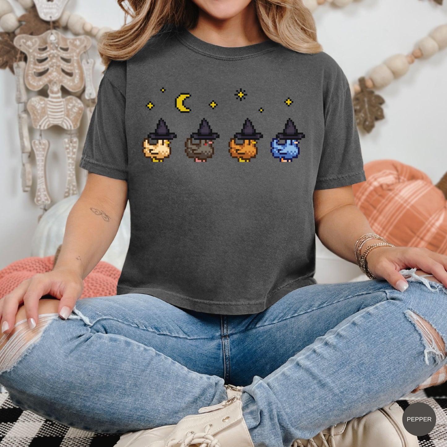 Witchy Pixel Chickens Tshirt