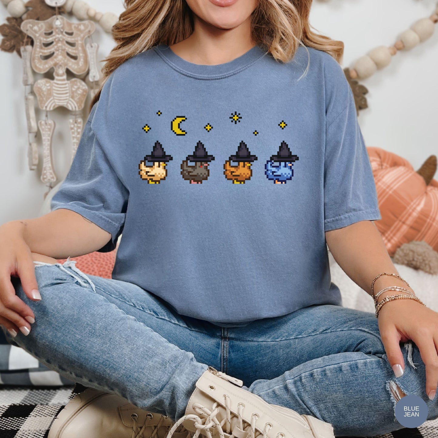Witchy Pixel Chickens Tshirt