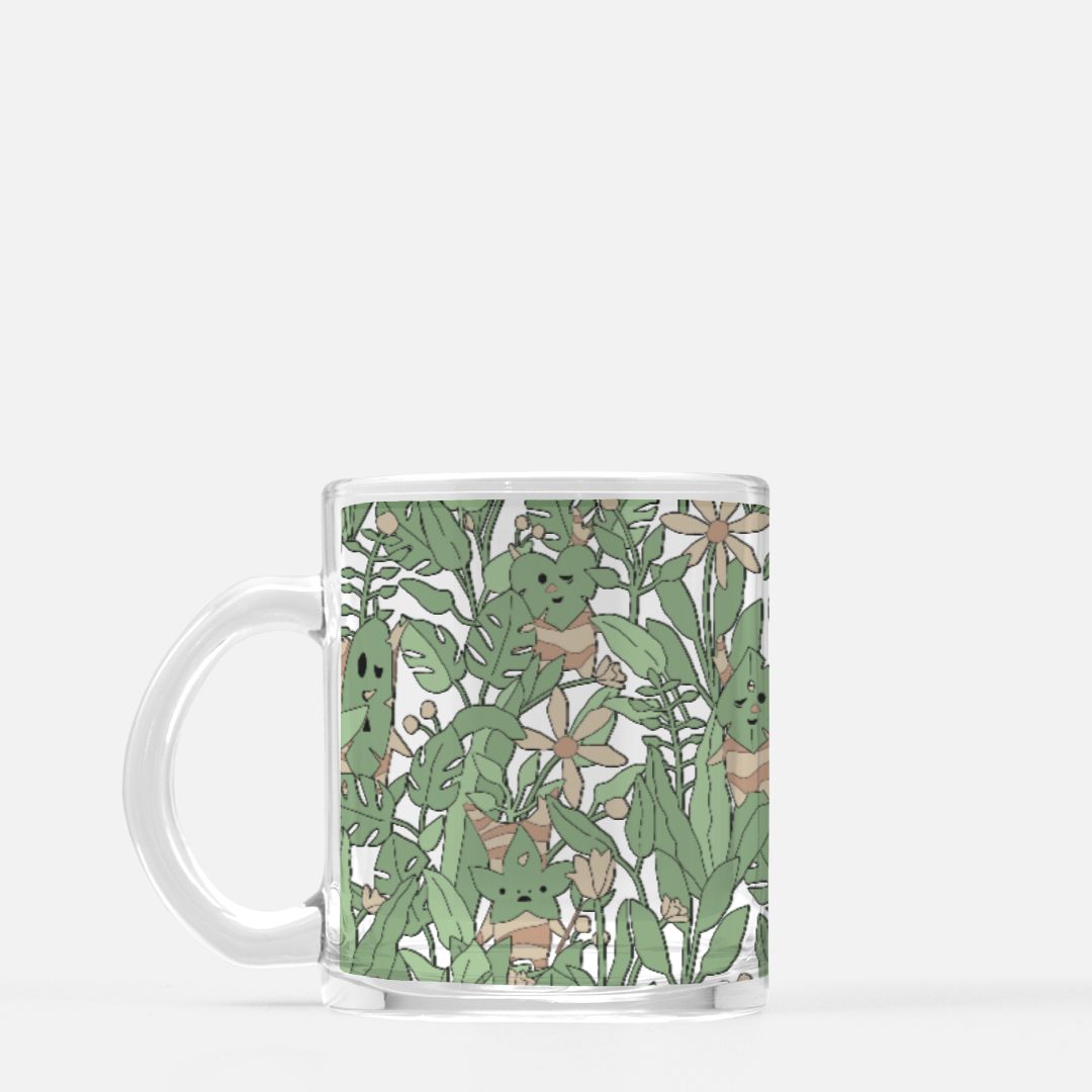 Korok Hidden in Leaves Mug Glass