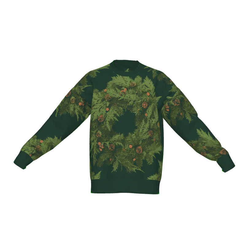 Pixel Wreath Sweater