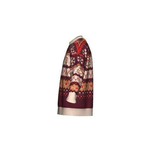 Christmas Pixel Chicken Sweater