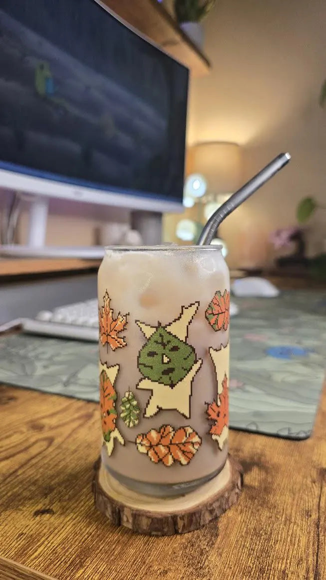 Fall Forest Spirit Can Glass