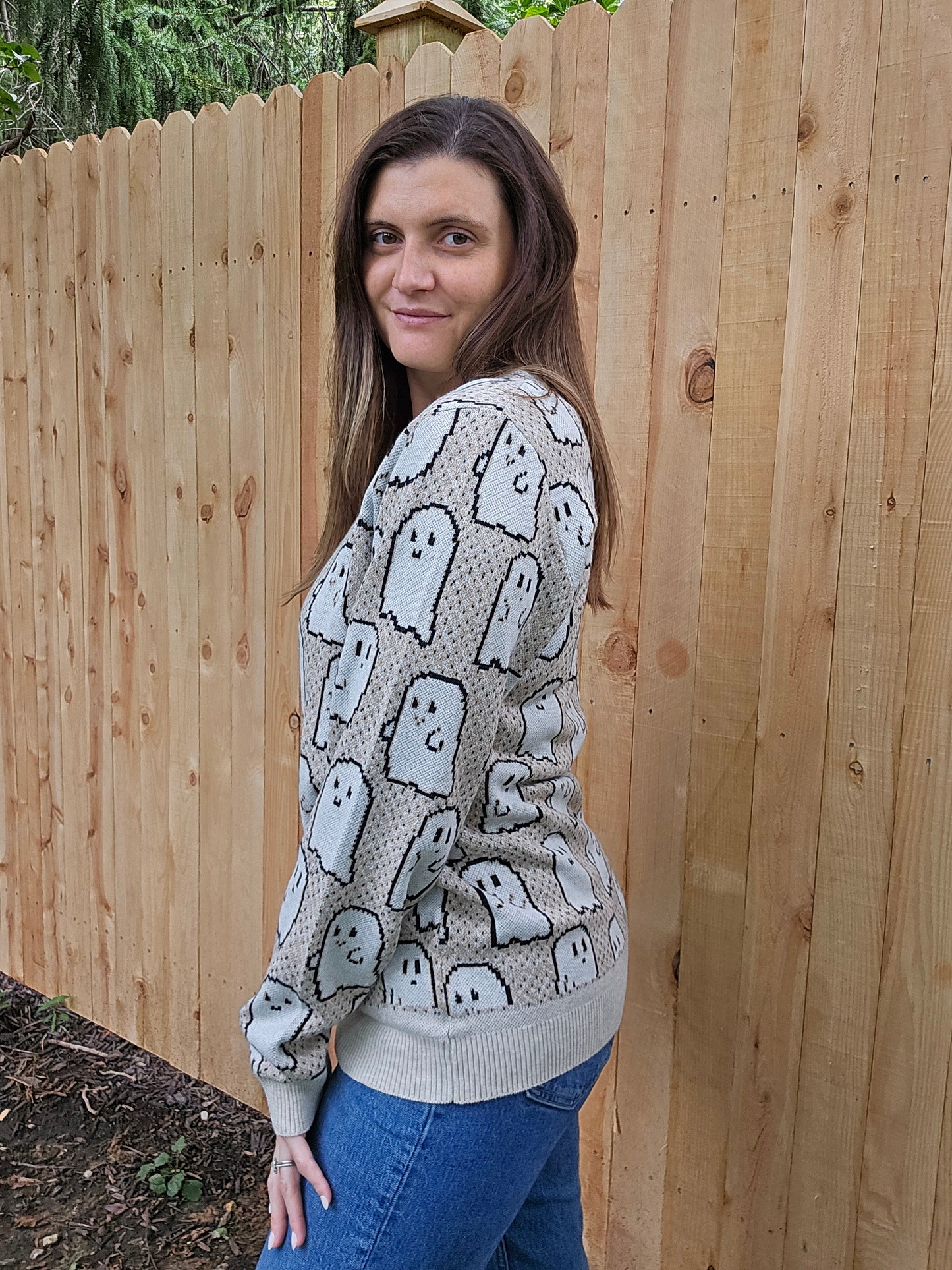 Pixel Ghostie Sweater