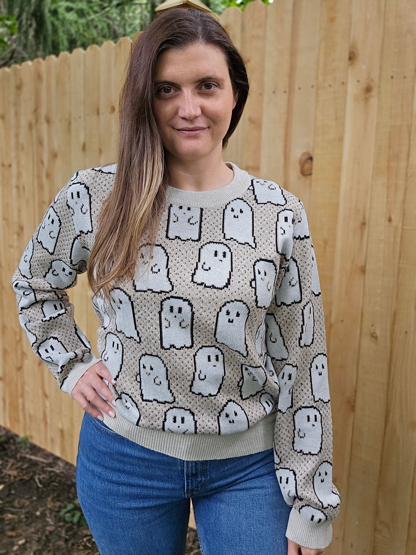 Pixel Ghostie Sweater