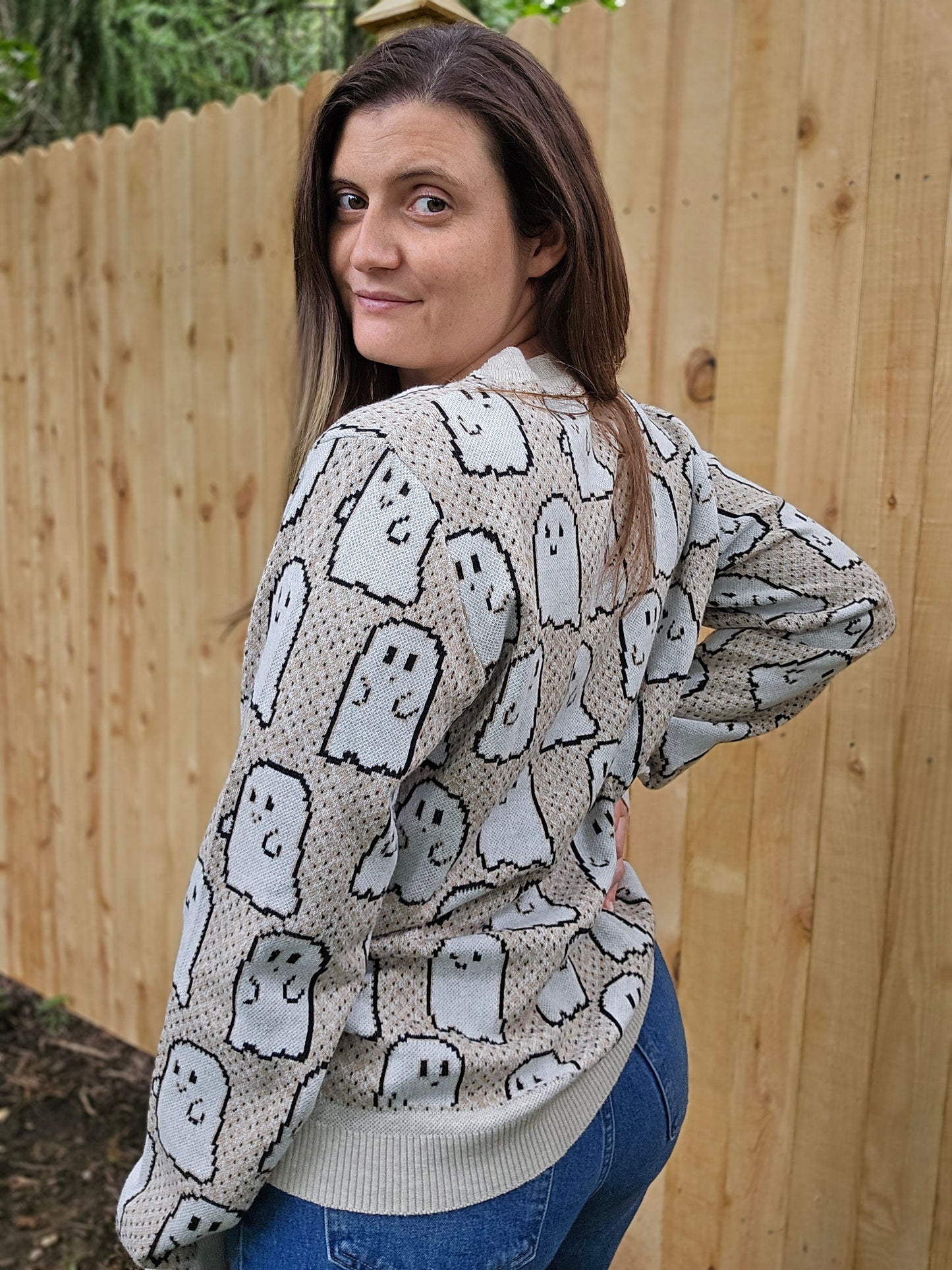 Pixel Ghostie Sweater