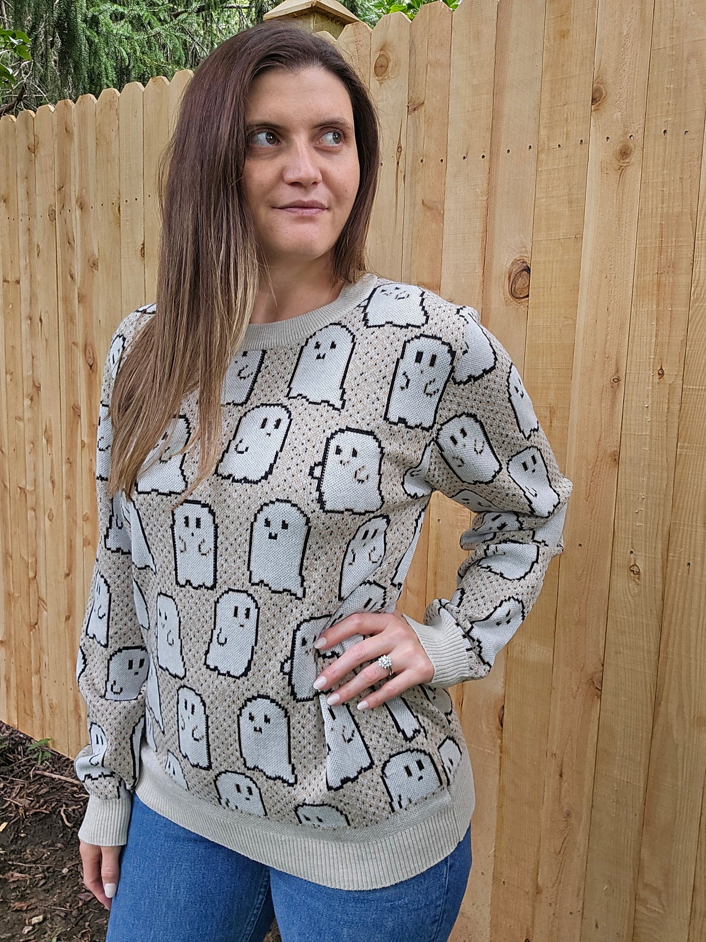 Pixel Ghostie Sweater