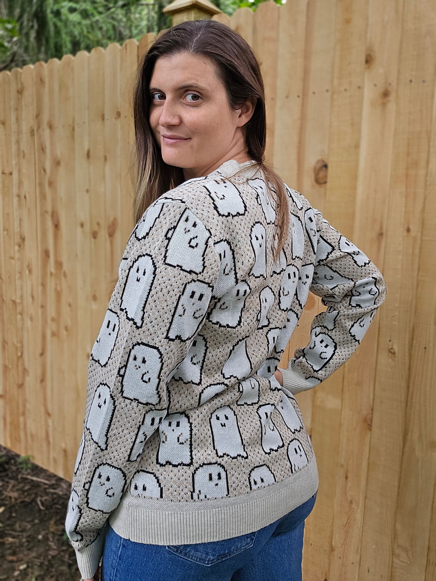 Pixel Ghostie Sweater