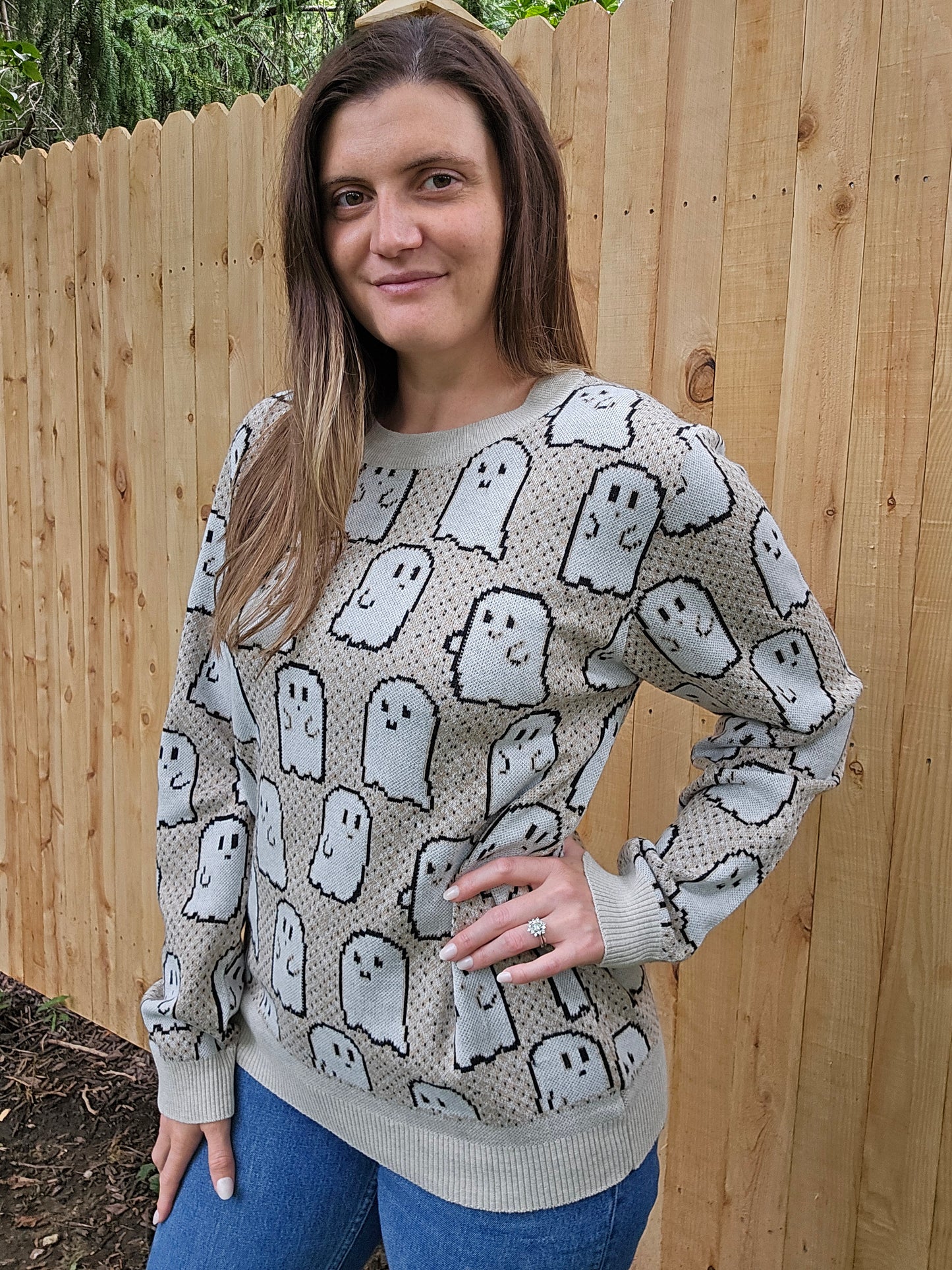 Pixel Ghostie Sweater