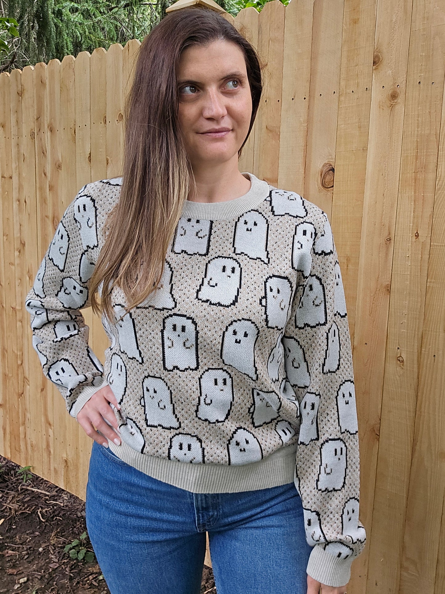 Pixel Ghostie Sweater