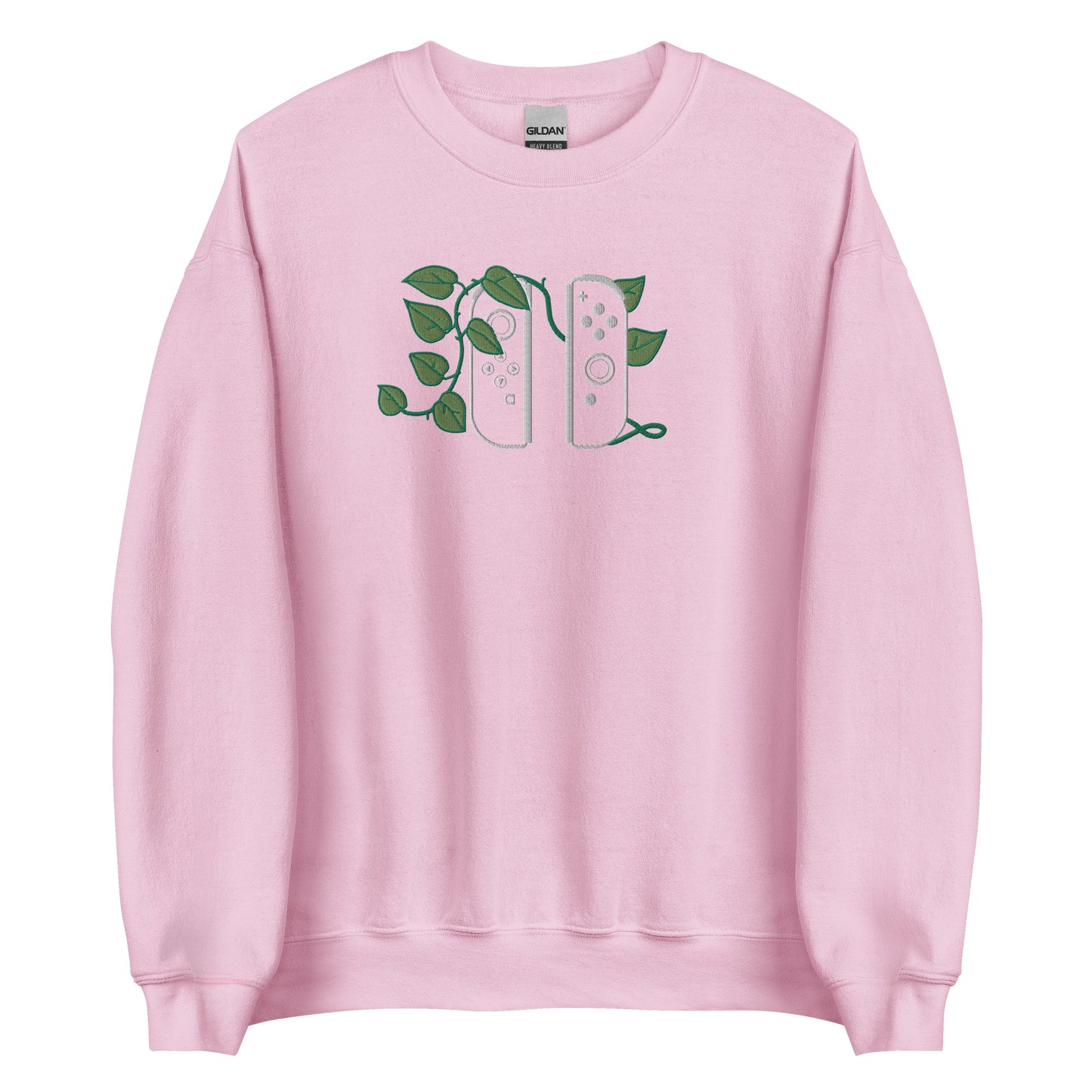 Joy Con Leaf Embroidered Crewneck Sweatshirt