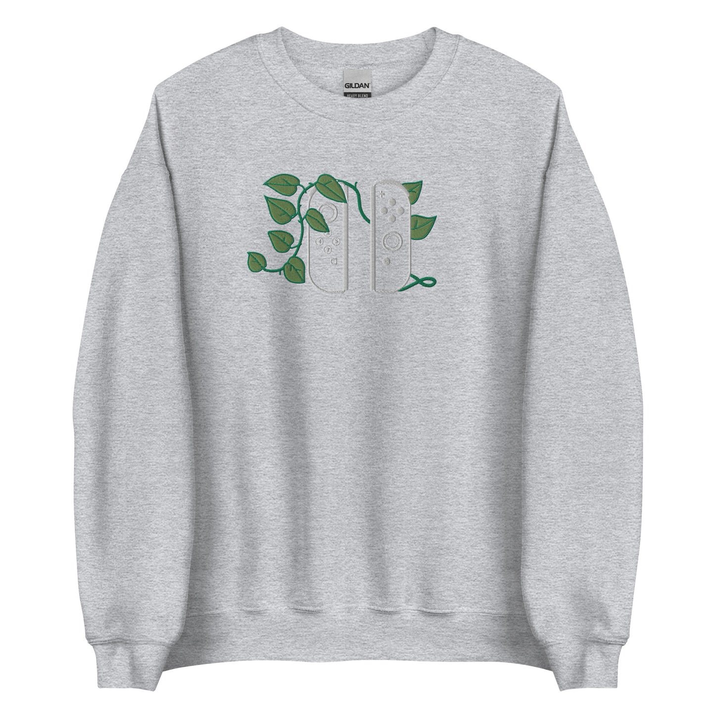 Joy Con Leaf Embroidered Crewneck Sweatshirt