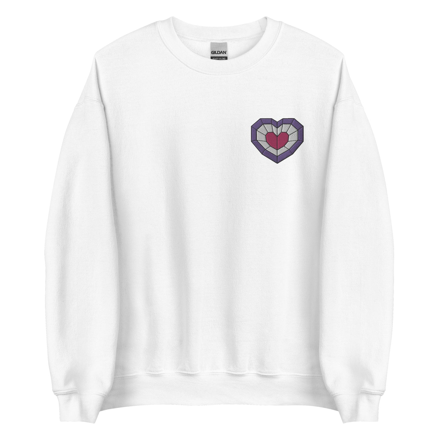 Stained Glass Pink Heart Sweatshirt