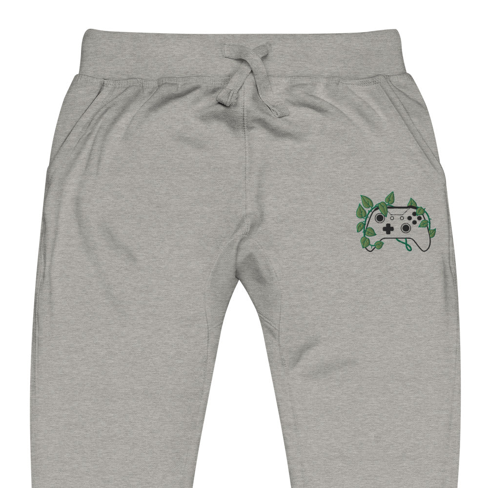 X BOX Leaf Embroidered Unisex Fleece Sweatpants