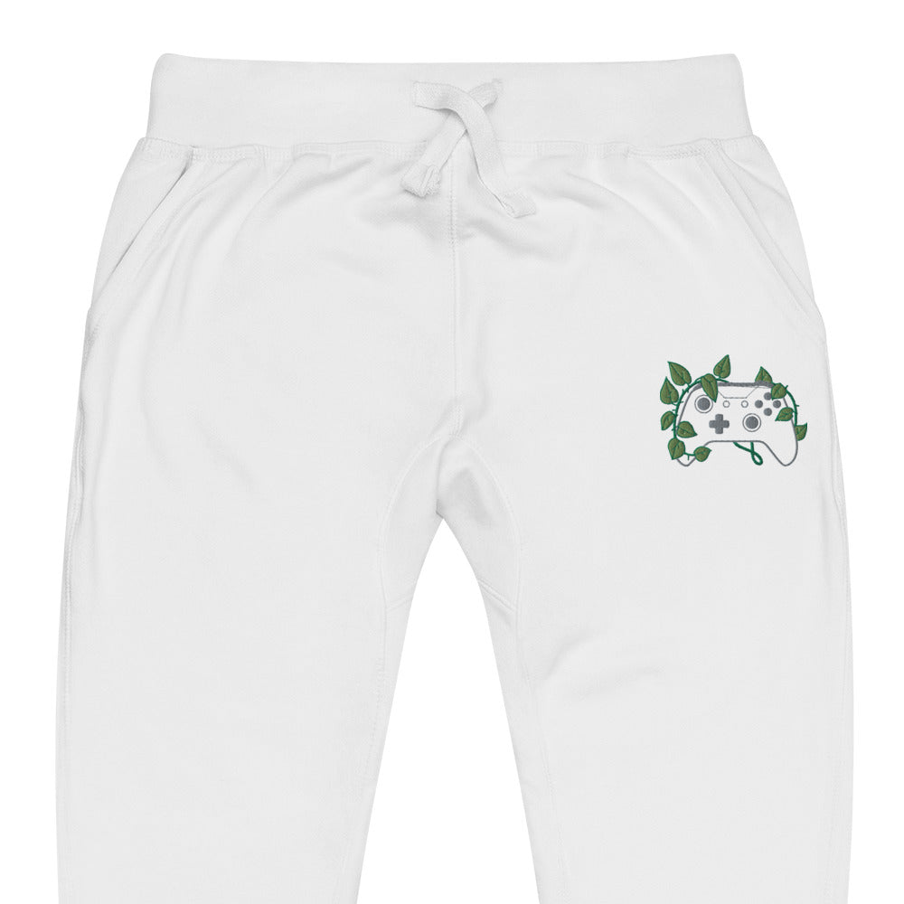 X BOX Leaf Embroidered Unisex Fleece Sweatpants