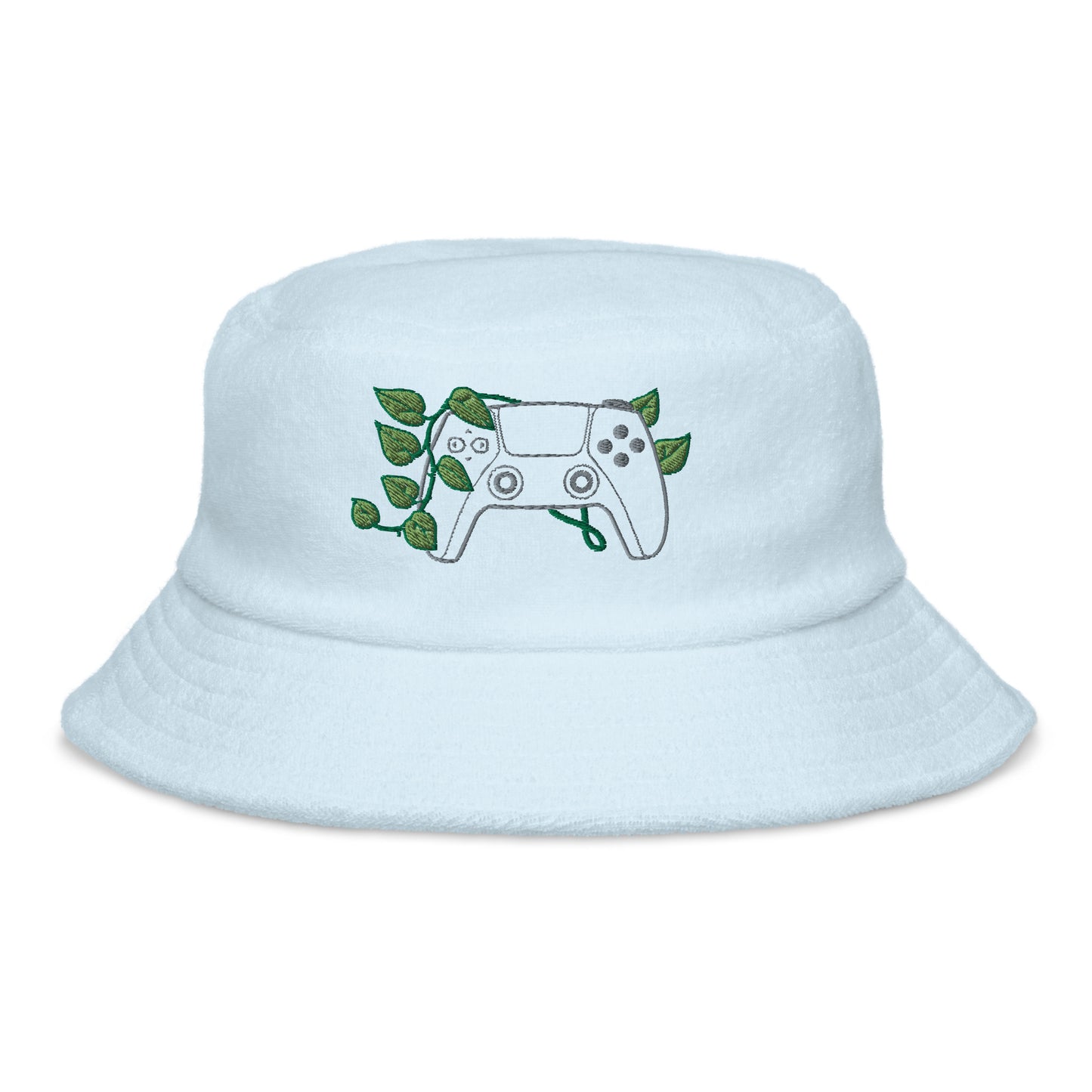 PS5 Leaf Embroidered Terry Bucket Hat
