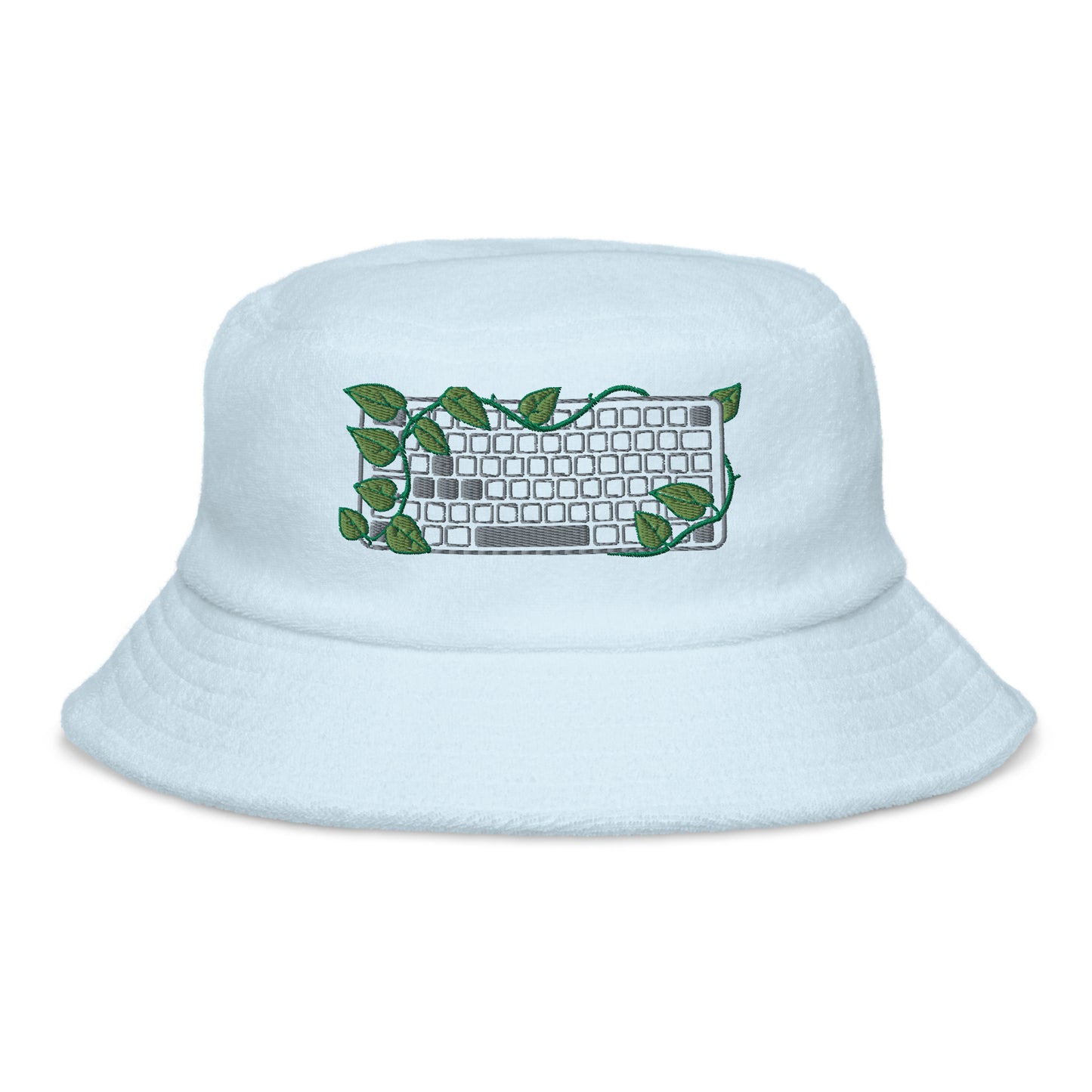 PC Gamer Leaf Embroidered Terry Bucket Hat