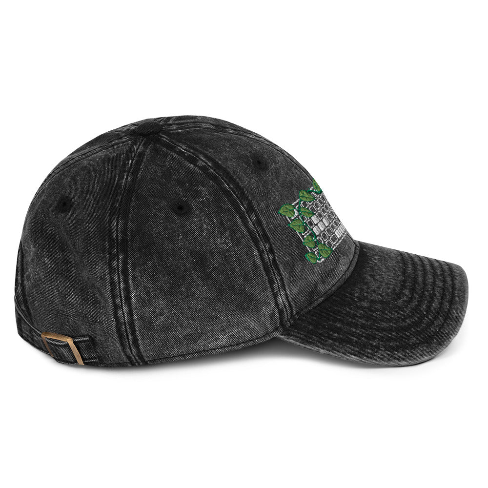 PC Gamer Leaf Embroidered Denim Cap