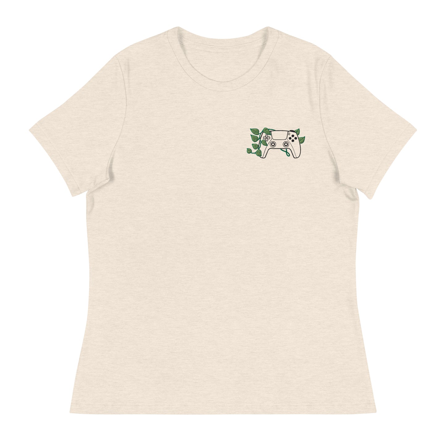 PS5 Leaf Embroidered Women's T-Shirt